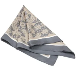 BEIGE-HARMAA KUKKAKUVIOLLINEN HUIVI 1013-31