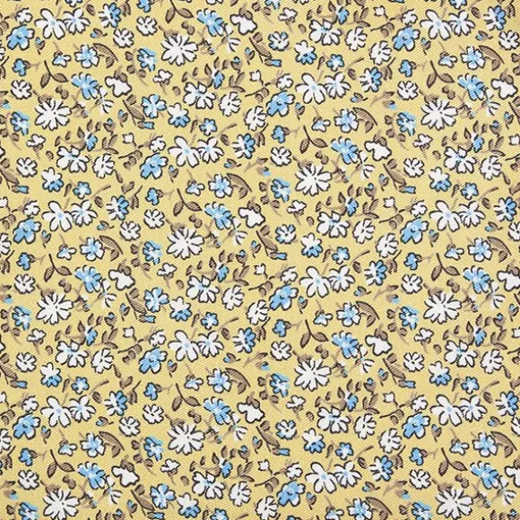 KELTAINEN KUKKAKUVIOLLINEN TASKULIINA 8685-70