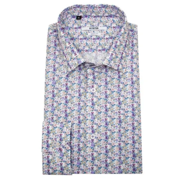 KUKKAKUVIOLLINEN PRINTTIKAULUSPAITA 4184-01
