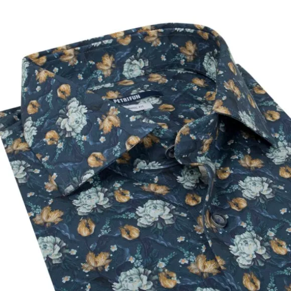 KUKKAKUVIOLLINEN PRINTTIKAULUSPAITA 4157-46