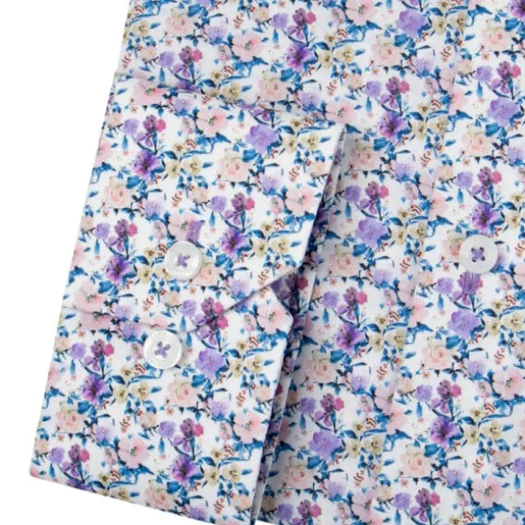 KUKKAKUVIOLLINEN PRINTTIKAULUSPAITA 4184-01