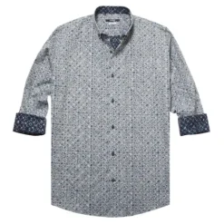 KUVIOLLINEN NAPPIKAULUSPAITA 4155-15