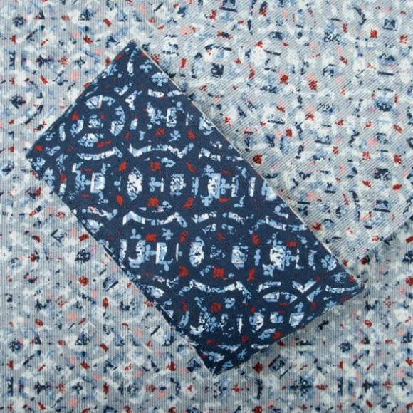 KUVIOLLINEN NAPPIKAULUSPAITA 4155-15