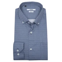 KUVIOLLINEN PRINTTI NAPPIKAULUSPAITA 4079-45