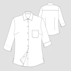 NAISTEN MUSTA PAITA 6040-90, 3/4 hiha