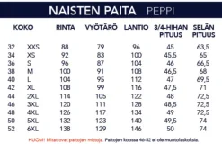 NAISTEN MUSTA PAITA 6040-90, 3/4 hiha