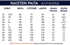 NAISTEN SINI-VALKO RAIDALLINEN PAITA 1951-43