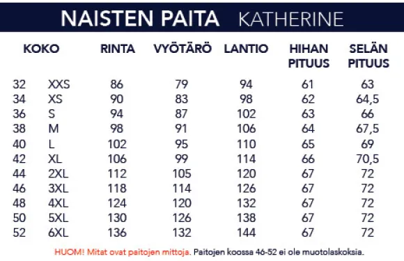 NAISTEN SINI-VALKO RAIDALLINEN PAITA 1951-43