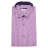 PINKKI RUUDULLINEN NAPPIKAULUSPAITA 4038-59, lyhythihainen
