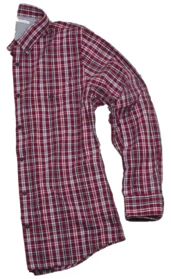 PUNARUUDULLINEN NAPPIKAULUSPAITA 2887-50
