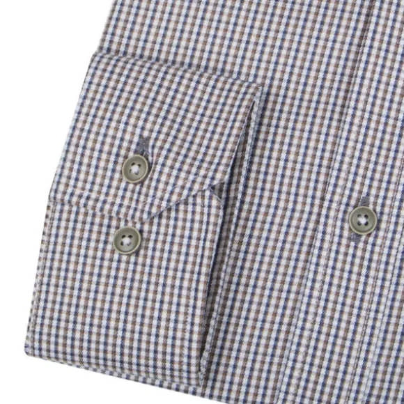 RUSKEA RUUDULLINEN NAPPIKAULUSPAITA 4070-35