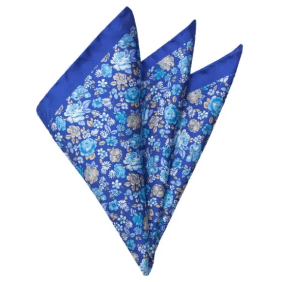 SININEN KUKKAKUVIOLLINEN TASKULIINA 9445-40