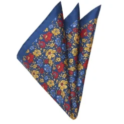 SININEN KUKKAKUVIOLLINEN TASKULIINA 9283-40