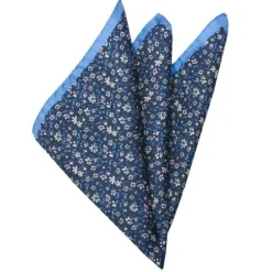 SININEN KUKKAKUVIOLLINEN TASKULIINA 8982-45