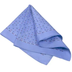 VAALEANSININEN KUVIOLLINEN HUIVI 1003-40