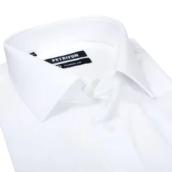 VALKOINEN KAULUSPAITA 3244-01, lyhythihainen
